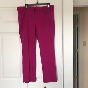 Pink ankle pants